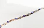 14K Yellow Gold Oval Tanzanite Diamond Bracelet