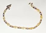 14K Yellow Gold Oval Tanzanite Diamond Bracelet