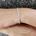6CT Moissanite Tennis Bracelet in 14K White Gold