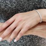 6CT Moissanite Tennis Bracelet in 14K White Gold