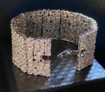 18K White Gold Simulated Diamond Wedding Bracelet