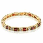 8CT Lab-Created Ruby Men's Tennis Bracelet