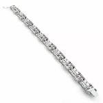 10CT Round Black Diamond Men's Tennis Bracelet