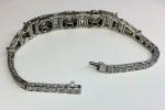 Blue Sapphire & Lab Created Diamond Tennis Bracelet