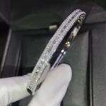 8CT Baguette Diamond Bangle Bracelet in White Gold