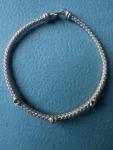 Vintage Effy Sterling Silver & Gold Diamond Bracelet
