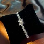 5CT Marquise Lab Diamond Tennis Bracelet 14K White Gold