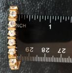 Gold Plated CZ Tennis Bracelet in Sterling Silver