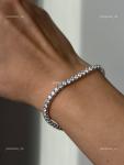 14K White Gold Diamond Tennis Bracelet for Moms