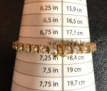 Gold Plated CZ Tennis Bracelet in Sterling Silver