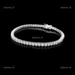 14K White Gold Diamond Tennis Bracelet for Moms