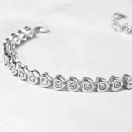 5CT Round Heart Tennis Bracelet in Gold