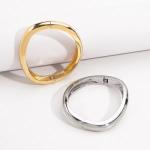 ZARD Wavy Bangle Solid Bracelet in 14k Gold