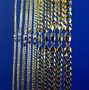10K Yellow Gold SOLID Curb Cuban Bracelet Chain Link Real Gold 2mm-9mm 7"-9"