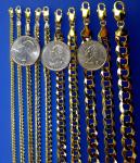 10K Yellow Gold SOLID Curb Cuban Bracelet Chain Link Real Gold 2mm-9mm 7"-9"