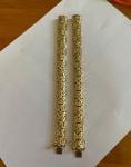 TWO 14k Italian Byzantine Solid Gold Bracelets. 7.5” Vintage, Rarely Worn
