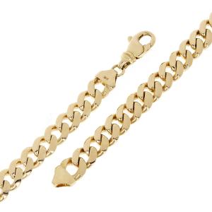 Men's 14k Yellow Gold Solid Miami Cuban Link Chain Bracelet 7" 8mm 28.3 grams