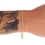 10K Yellow Gold Solid 2.7mm Miami Cuban Link Chain Bracelet 7" 7.5" 8" 8.5" 9"