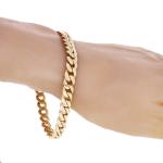 Men's 14k Yellow Gold Solid Miami Cuban Link Chain Bracelet 7" 8mm 28.3 grams
