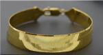 Real 10K Solid Yellow Gold Polished Shiny Herringbone 11.5mm Bracelet 7"-8"