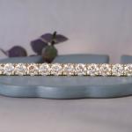 7-Inch 7 CT Round Cut Tennis Bracelet in Gold