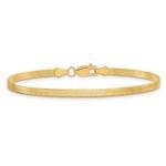 10K Yellow Gold 3mm Herringbone Anklet Bracelet