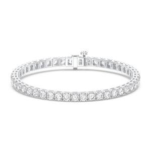 5CT Diamond Tennis Bracelet Lab Grown Diamond - 14K Solid Gold - White Gold