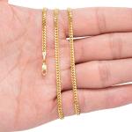 10K Yellow Gold Solid 2.7mm Miami Cuban Link Chain Bracelet 7" 7.5" 8" 8.5" 9"