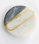 10K Yellow Gold 3mm Herringbone Anklet Bracelet