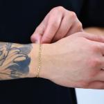 14K Yellow Gold 3.5mm Figaro Chain Bracelet