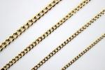 10K Solid Yellow Gold Cuban Chain Necklace Bracelet Anklet 2.5mm ~ 5mm / 7"~ 36"