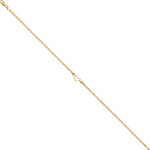 14K Yellow Gold Heart Anklet Bracelet