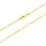 14K Yellow Gold 3.5mm Figaro Chain Bracelet