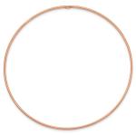10K Solid 1.5mm Rose Gold Slip On Bangle Bracelet