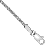 14K White Gold 1.7mm Wheat Link Bracelet