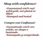 10K Solid Gold 2,5mm Figaro Anklet Bracelet, 10K Gold Anklets 9"- 10 " Long-GA13