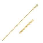 10k Yellow Gold Diamond Cut Rope Bracelet