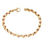 10k Yellow Gold Solid Handmade Fashion Link Bracelet 8.5" 5.3mm 12.5 grams