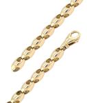 10k Yellow Gold Solid Handmade Fashion Link Bracelet 9" 7mm 32.2 grams