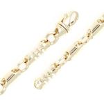 10k Yellow Gold Solid Handmade Fashion Link Chain Bracelet 9" 6.8mm 42.4 grams