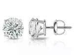 4 Ct VVS1 Lab Created Diamond Stud Earrings