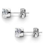 Natural Diamond Stud Earrings in 14k Gold