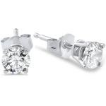 Natural Diamond Stud Earrings in 14K Gold
