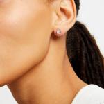 Natural Diamond Stud Earrings in 14k Gold