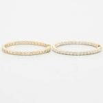 3CT Round Lab Created Diamond Hoop Earrings