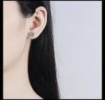 4 Ct Round Cut Lab Created Diamond Studs