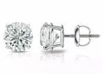 4 Ct Round Cut Lab Created Diamond Stud Earrings