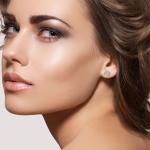 Moissanite 2.0 CT Yellow Gold Stud Earrings