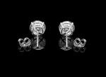 14k White Gold 0.40CT Round Cut Diamond Studs
