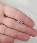 14k White Gold 0.40CT Round Cut Diamond Studs